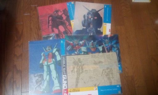 ガンダムビジュアルマット５点セット。