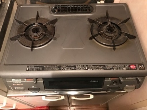 リンナイ グリル付き二口ガスコンロ RST-650GFTS-R