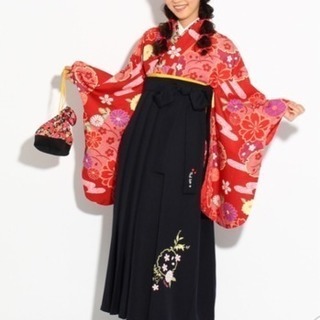 ピンクラテ 袴  小物付き！卒業式に。
