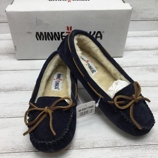 MINNETONKA ミネトンカ★モカシンシューズ ダークネイビ...