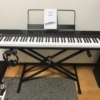 電子ピアノ  alesis 88鍵 スタンド ヘッドホン