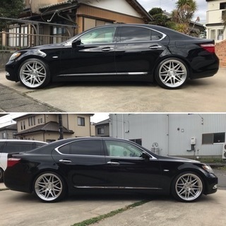 レクサス LS460 S Iパッケージ ワーク グノーシス 21インチAW 車検32年8月 本革シート サンルーフ WORKの画像