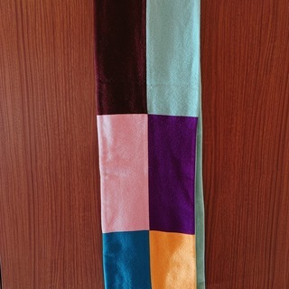 Made in EnglandのカラフルWoolマフラーの画像