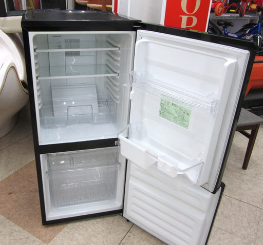 モリタ 110L 2ドア 冷蔵庫 MR-F110MB 2012年製 ブラック 冷蔵庫110L 
