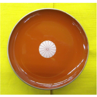 札幌 未使用品【春慶塗 菊紋 小皿5枚組】直径13.5cm/4....