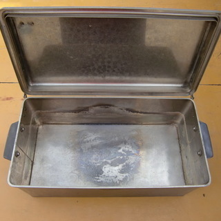 釣りにいいかも？ごついステンレス製　煮沸容器　中古の画像