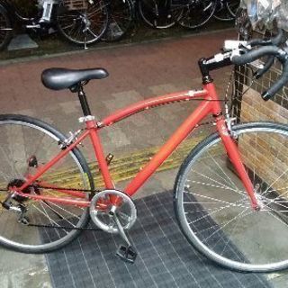 700c ロードタイプのバイク  6speed/レッド