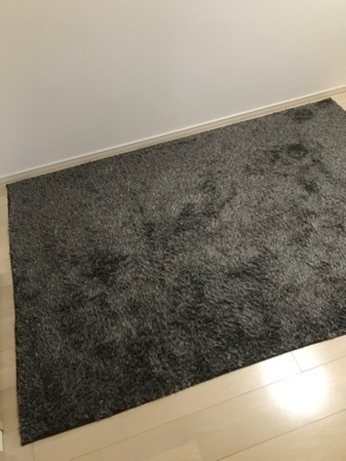 未使用 シャギーラグ