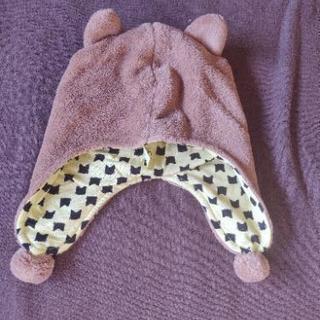 未使用　くまさんベビー帽子