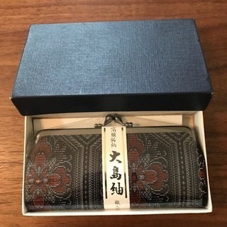 未使用✳︎大島紬、がま口の画像