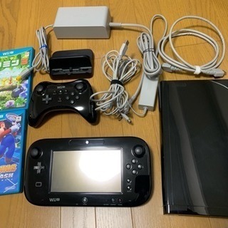 WiiU 32GBブラック+ゲームソフト2本付き