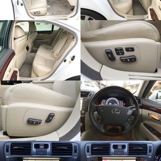 レクサス　LS　460　VerC Ipkg　中期型　予備検査済！！　Fロアアーム左右新品交換済！！　サンルーフ・本革・地デジ・レーダークルーズの画像