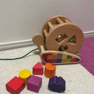 カラフルプールトーイ かたつむり 木のおもちゃ