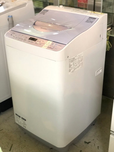 激安処分特価！！！《ヒーター乾燥付き》2016年製 SHARP/シャープ■ES-TX550　タテ型洗濯乾燥機 洗5.5kg/乾3.5kg 時短 樹脂まるごと抗菌 穴なし槽