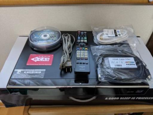 【裏番組録画】 SHARP BD-HDW63 リモコン、B-CAS、ケーブル付属
