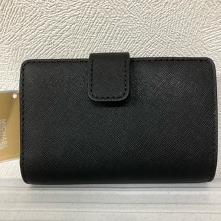 マイケルコース 、折財布、無地ブラック、新品未使用！！