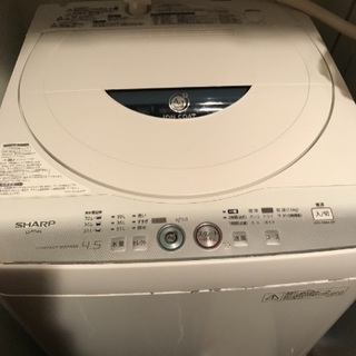 シャープ 4.5kg 洗濯機