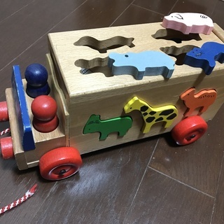 木製　動物バス