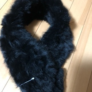 値下げ、美品  ラビットファー  マフラー  ファーティペット