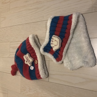 ニット マフラー セット