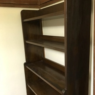 アンティーク 本棚 無垢材 古道具の画像