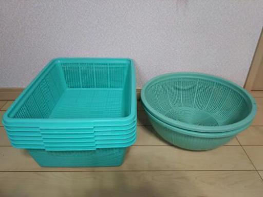 【9個セット】業務用プラスチック製大ザル