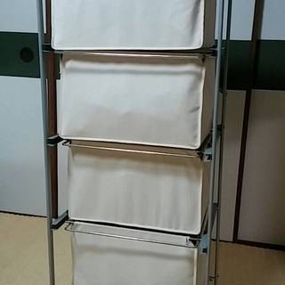 布製４段ラック（キャスター付）
