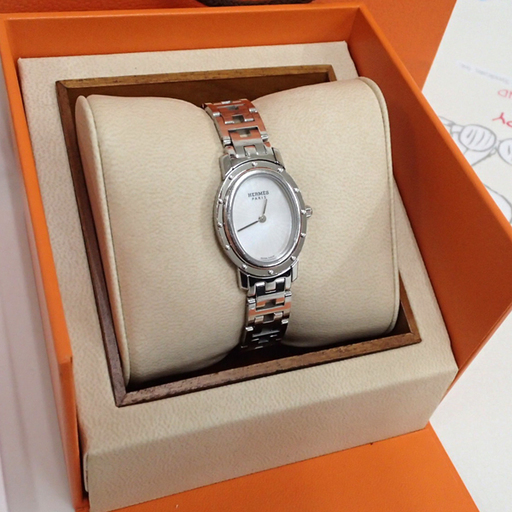 ♪HERMES/エルメス 腕時計 クリッパーオーバル OH済 CO1210 札幌♪