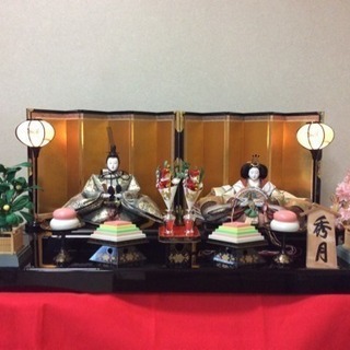 雛祭り 雛人形 新王飾り 秀月 送料込み 雛人形 親王飾り 秀月（ひな人形）