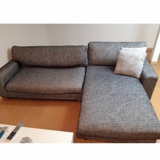 ソファ ツイード L字ソファ 美品