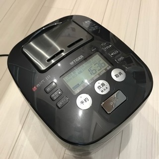 TIGER 土鍋圧力釜 美品 炊飯器 5.5合炊き しゃもじ、し...