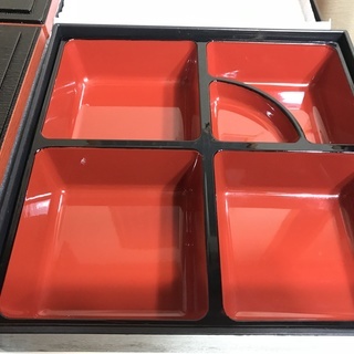 【新品・未使用品】松花堂弁当容器 5個まとめ売り (送料無料)の画像