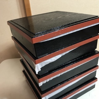 【新品・未使用品】松花堂弁当容器 5個まとめ売り (送料無料)の画像