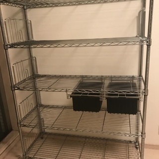【勝どき】ホームエレクターの銀ラックお譲りします。