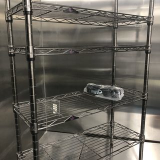 メタルラック　4段　ルミナスブラック　サビに強いコーティング仕様...