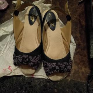 デニムバンダナデザイン　サンダル