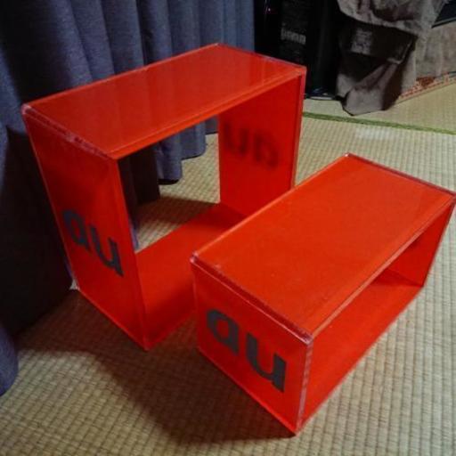 auショップ展示用 キャビネット 棚 ラック