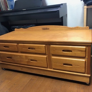 ベンチチェスト（くるみ直材）の画像