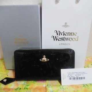 ★大幅値下げ★ヴィヴィアン ウェストウッド ロンドン 人気ブランド長財布 メンズ レディース ブラック 黒 本革 ◎新品 未使用◎の画像