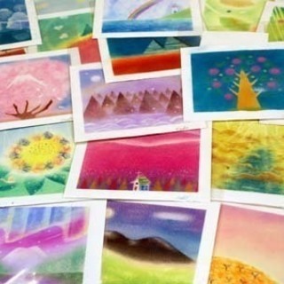 こころ和む「パステル和(NAGOMI)アート」は、指を使ってどなたでも簡単に描けるパステル画です。の画像