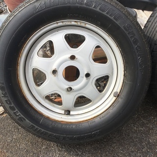三菱 ブラボー  ミニキャブのタイヤホイールセットの画像