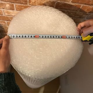 ◆緩衝材 プチプチロール 幅1200mm×直径260mm ナチュラル(半透明)◆の画像