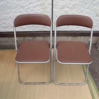 パイプ椅子2セット JM2625) 【取りに来られる方限定】