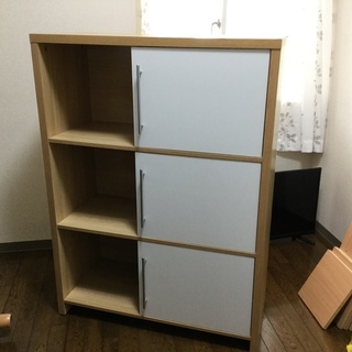 【交渉中】TAMARAドア付ラック1762　キャビネット　本棚　...