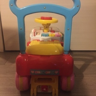 ハローキティ 手押し車 足蹴り乗用玩具の画像