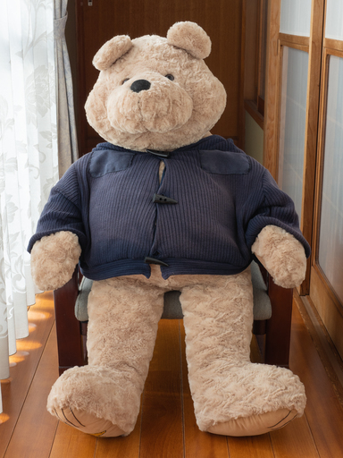 『バレンタインデー超お買い得・おまけが付きます』【希少】クマのジャンボ（約１００cm）ぬいぐるみ＋クマの親子のぬいぐるみ
