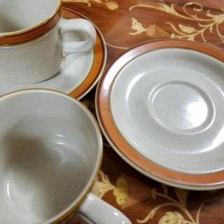 レトロ感ありのコーヒーカップ☕2客セット☕の画像