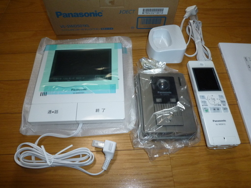 美品　パナソニック　ワイヤレスモニター付きテレビドアホンセット　VL-SWD501K　訳あり