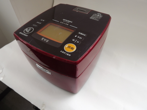 【値下げ！】三菱 IHジャー炊飯器  炭炊釜 5.5合炊き NJ-VX102-R(ルビーレッド)