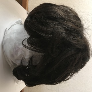 女性用ウィッグ ダークブラウン ショートカット 中古